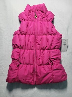 Chaps Bright Pink Puffer Vest for Kids Size 6x